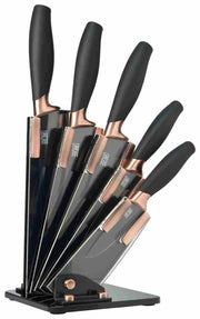 Taylor's Eye Witness - 5Pc Brooklyn Copper Fan Shaped Knife Block Set - Limolin 