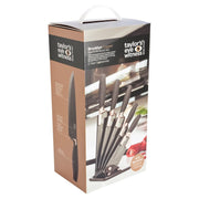 Taylor's Eye Witness - 5Pc Brooklyn Copper Fan Shaped Knife Block Set - Limolin 