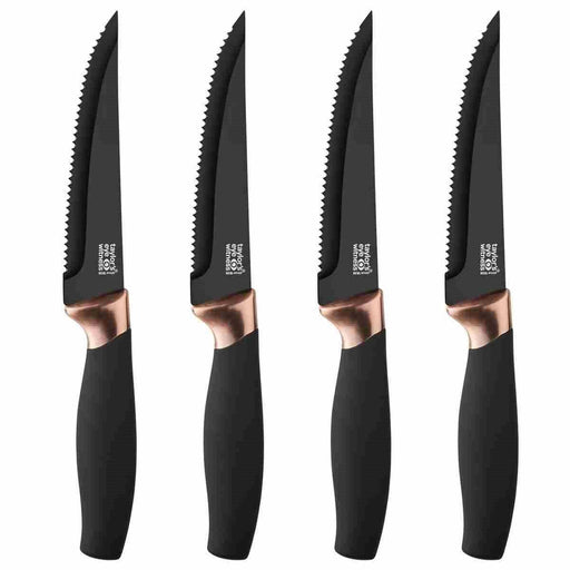 Taylor's Eye Witness - Brooklyn 4Pc Steak Knife Set - Copper Bolster - Limolin 