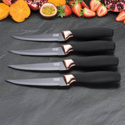 Taylor's Eye Witness - Brooklyn 4Pc Steak Knife Set - Copper Bolster - Limolin 