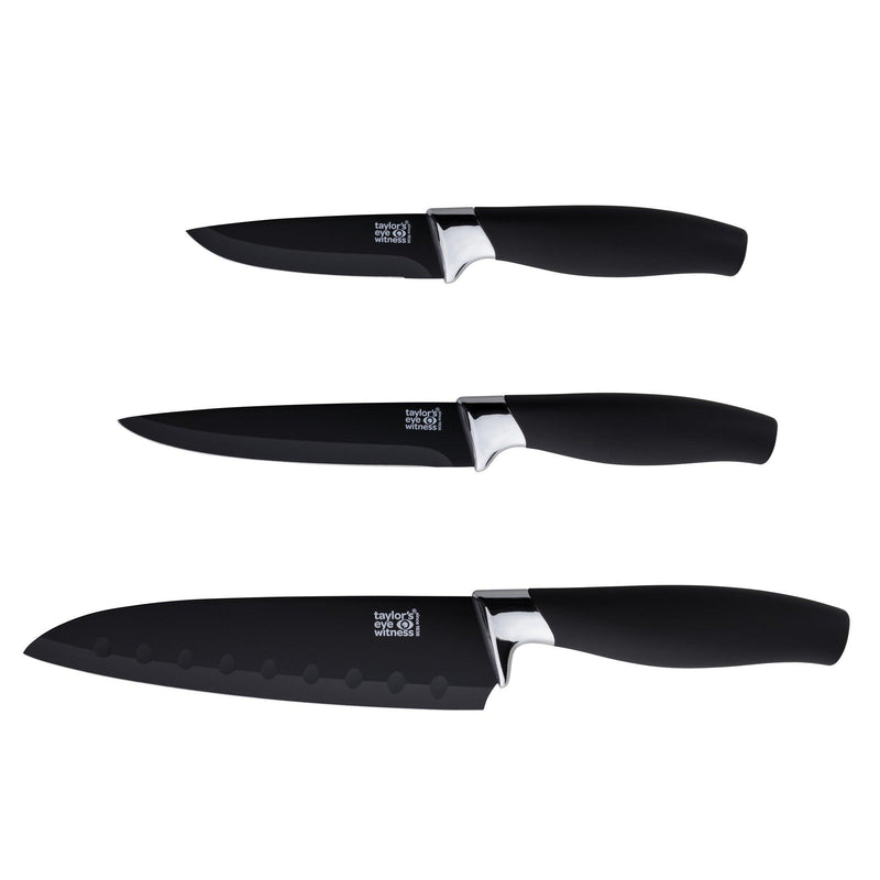 Taylor's Eye Witness - Brooklyn Chrome 3 Pc Knife Set - Limolin 