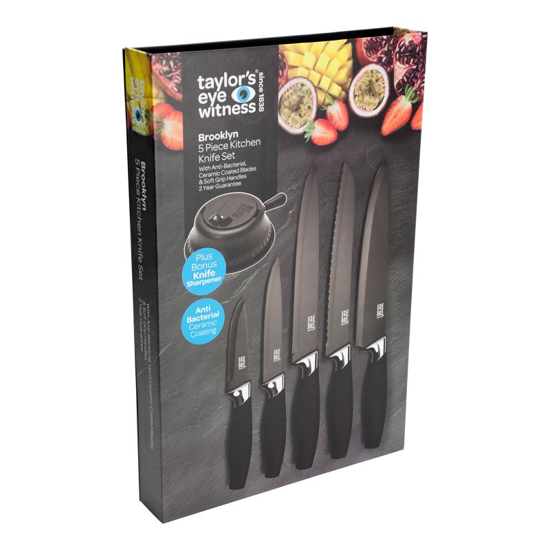 Taylor's Eye Witness - Brooklyn Chrome 5Pc Knife Set - Limolin 