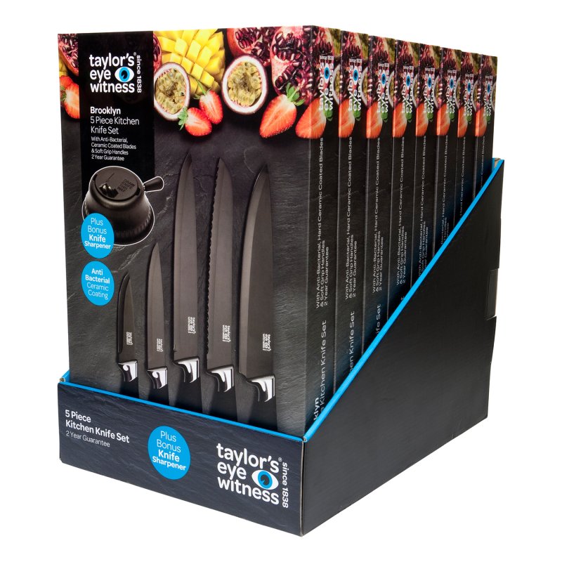 Taylor's Eye Witness - Brooklyn Chrome 5Pc Knife Set - Limolin 