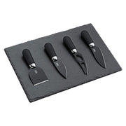 Taylor's Eye Witness - Brooklyn Chrome Cheese Set W/Slate Board - Limolin 