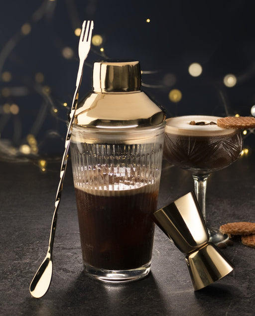 Taylor's Eye Witness - Cocktail Set/3 Reeded Glass/Gold - Limolin 