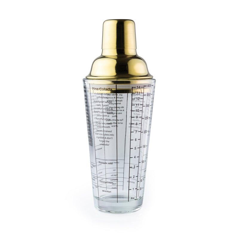 Taylor's Eye Witness - Cocktail Shaker Glass/Gold 400Ml/ 14 Floz - Limolin 
