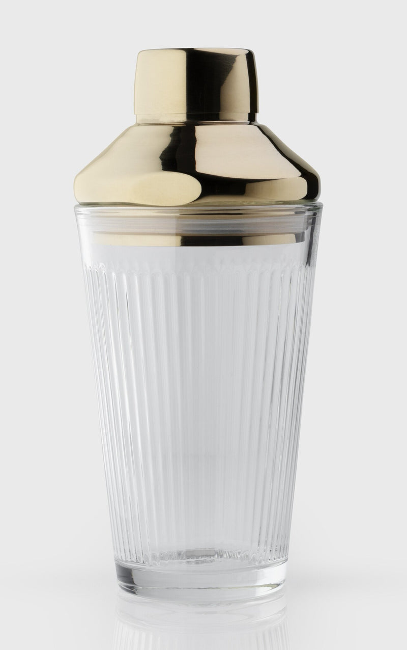 Taylor's Eye Witness - Cocktail Shaker Reeded Glass Gold - Limolin 
