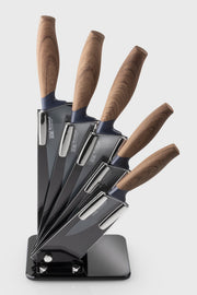 Taylor's Eye Witness - Fan Knife Block Set/5 Brooklyn Walnut - Limolin 