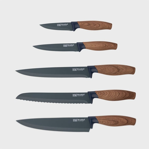 Taylor's Eye Witness - Kitchen Knife Set/5 Brooklyn Walnut - Limolin 