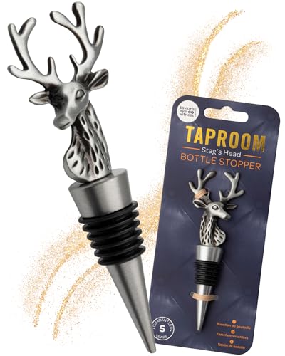 Taylor's Eye Witness - Stag Wine Stopper- Matt Pewter - Limolin 