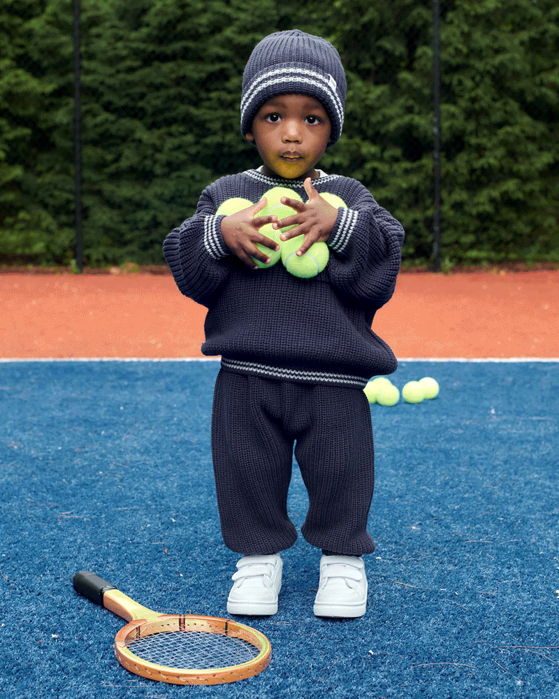 7AM - Boxy Sweater - Chunky Tennis