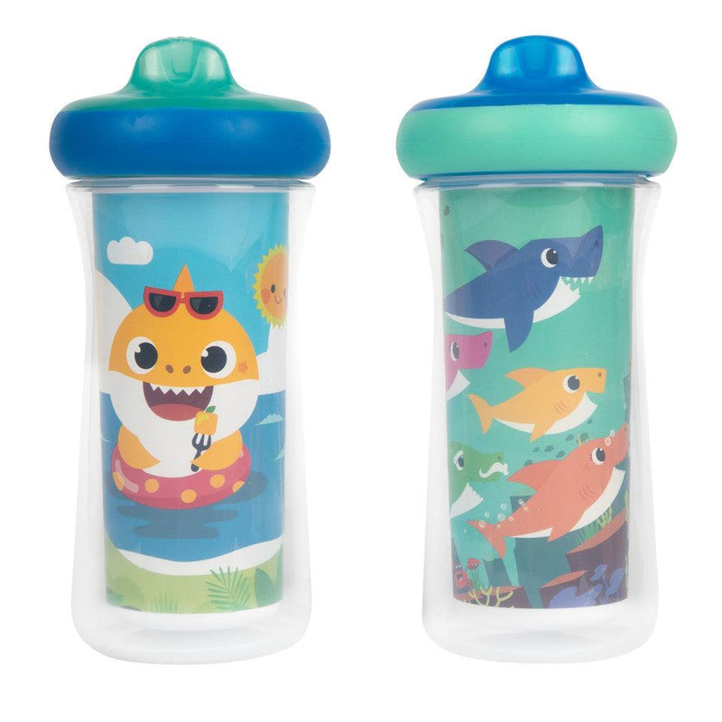 The First Years - Baby Shark - Insulated 9Oz Sippy Cup 2Pk - Limolin 