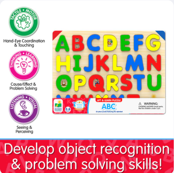 The Learning Journey - LIFT & LEARN ABC PUZZLE - Limolin 