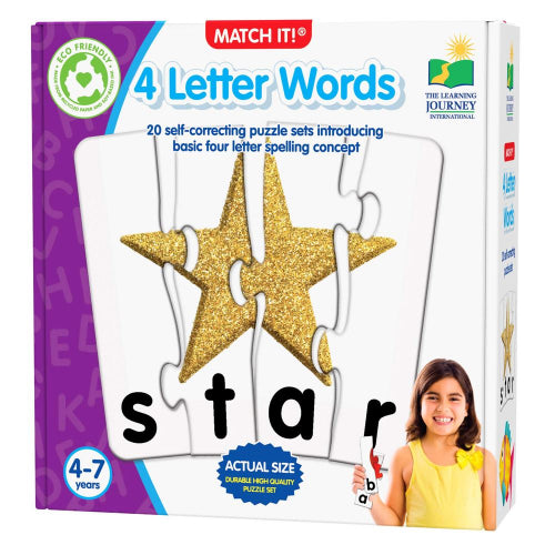 The Learning Journey - MATCH IT! - 4 LETTER WORDS - Limolin 
