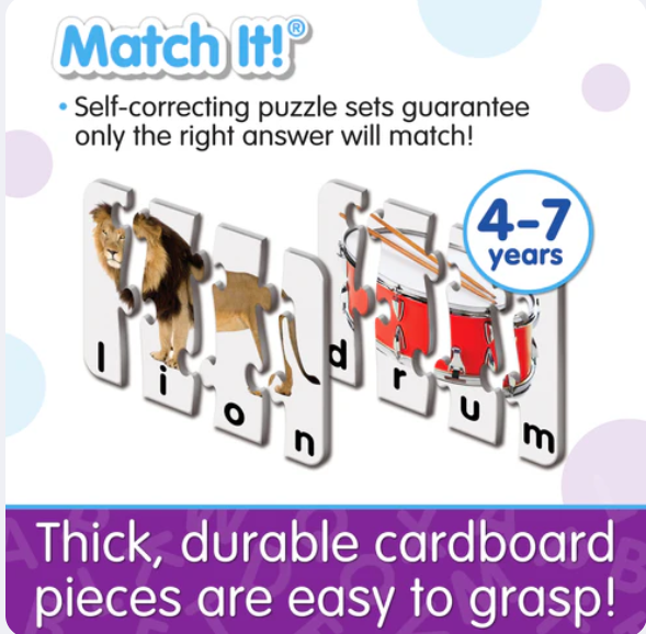 The Learning Journey - MATCH IT! - 4 LETTER WORDS - Limolin 