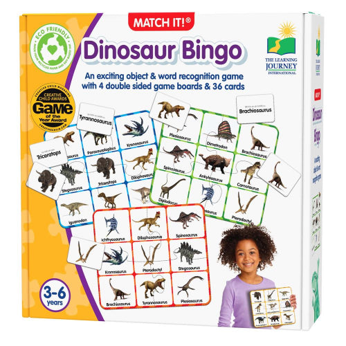 The Learning Journey - MATCH IT! BINGO - DINOSAURS - Limolin 