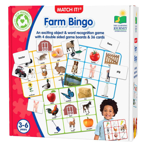 The Learning Journey - MATCH IT! BINGO - FARM - Limolin 