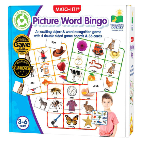 The Learning Journey - MATCH IT! BINGO - PICTURE WORD - Limolin 