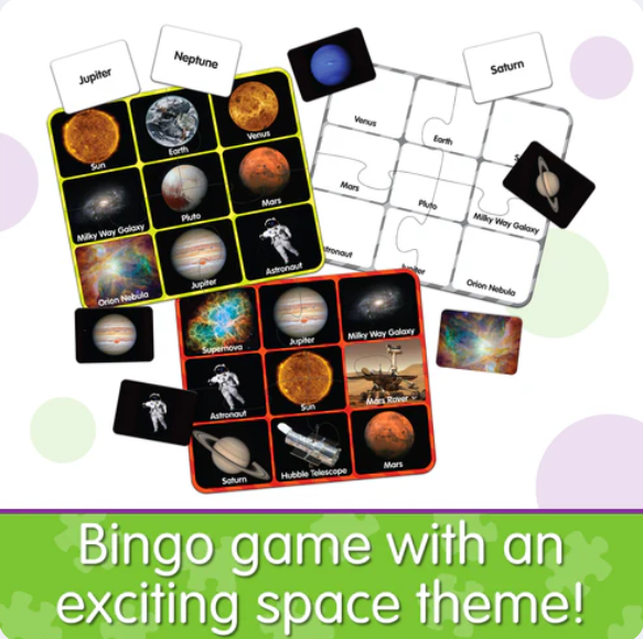 The Learning Journey - MATCH IT! BINGO - SPACE - Limolin 