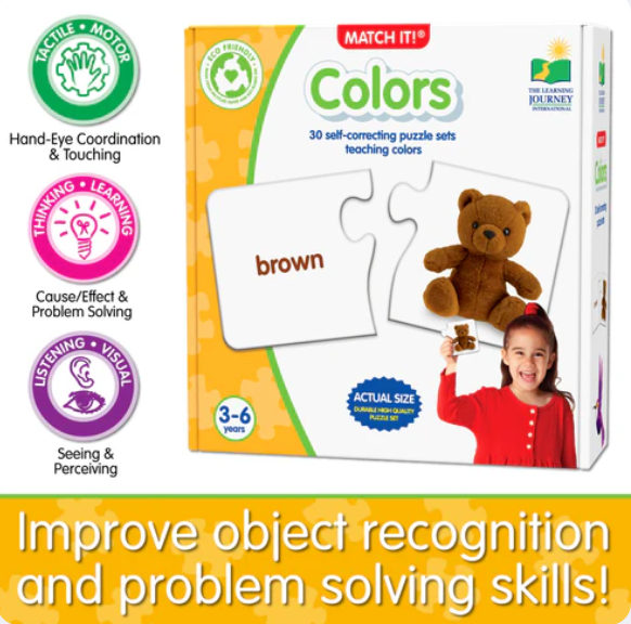 The Learning Journey - MATCH IT! - COLORS - Limolin 