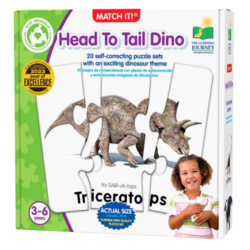 The Learning Journey - MATCH IT! - HEAD TO TAIL DINOS - Limolin 