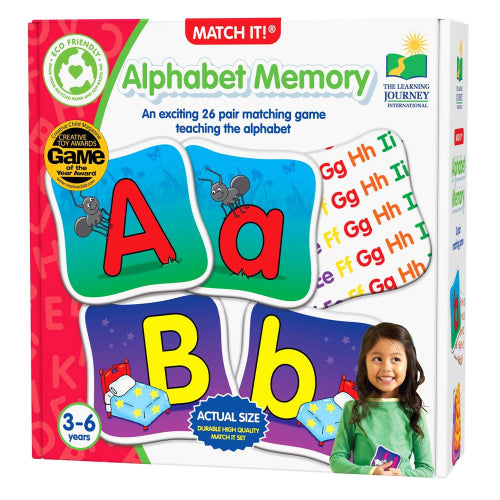 The Learning Journey - MATCH IT! MEMORY - ALPHABET - Limolin 