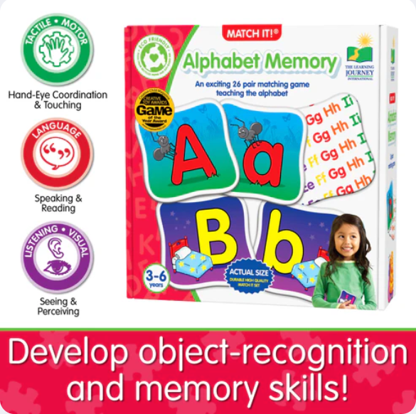 The Learning Journey - MATCH IT! MEMORY - ALPHABET - Limolin 