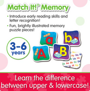 The Learning Journey - MATCH IT! MEMORY - ALPHABET - Limolin 
