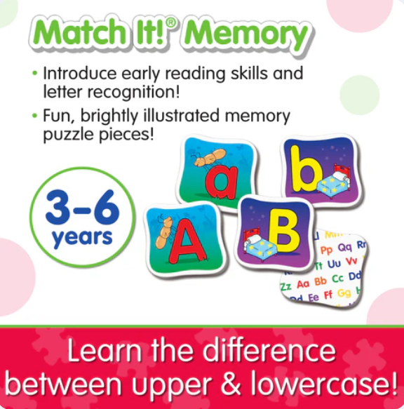 The Learning Journey - MATCH IT! MEMORY - ALPHABET - Limolin 