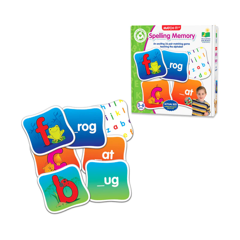 The Learning Journey - MATCH IT! MEMORY - SPELLING - Limolin 