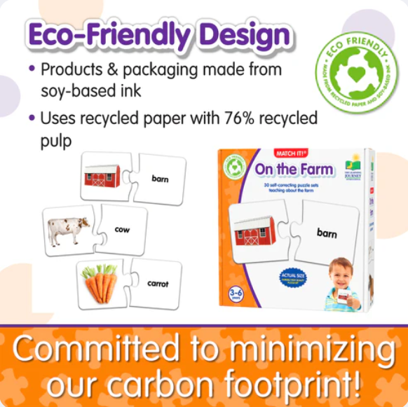 The Learning Journey - MATCH IT! - ON THE FARM - Limolin 