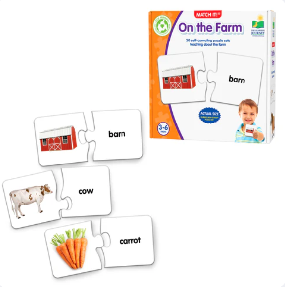 The Learning Journey - MATCH IT! - ON THE FARM - Limolin 