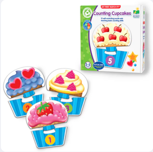 The Learning Journey - MY FIRST MATCH IT! - COUNTING CUPCAKES - Limolin 