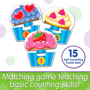 The Learning Journey - MY FIRST MATCH IT! - COUNTING CUPCAKES - Limolin 