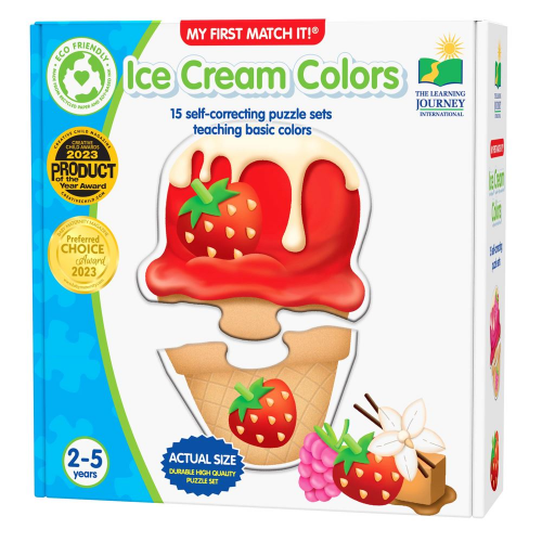 The Learning Journey - MY FIRST MATCH IT! - ICE CREAM COLORS - Limolin 