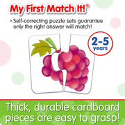 The Learning Journey - MY FIRST MATCH IT! - THINGS I EAT - Limolin 