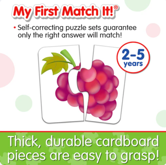 The Learning Journey - MY FIRST MATCH IT! - THINGS I EAT - Limolin 