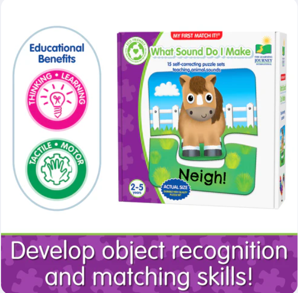 The Learning Journey - MY FIRST MATCH IT! - WHAT SOUND DO I MAKE? - Limolin 