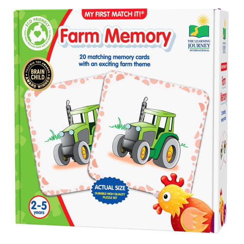 The Learning Journey - MY FIRST MEMORY GAME - FARM - Limolin 