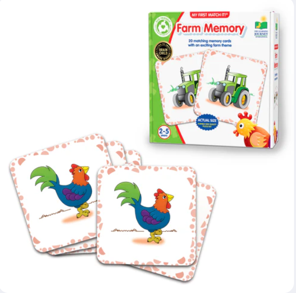 The Learning Journey - MY FIRST MEMORY GAME - FARM - Limolin 