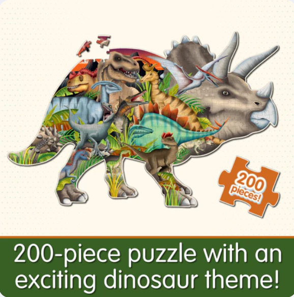 The Learning Journey - WILDLIFE WORLD - DINOSAURS PUZZLE (200PCS) - Limolin 