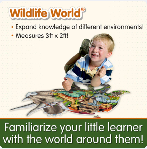 The Learning Journey - WILDLIFE WORLD - DINOSAURS PUZZLE (200PCS) - Limolin 