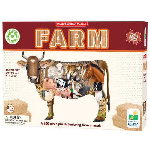 The Learning Journey - WILDLIFE WORLD - FARM PUZZLE (200PCS) - Limolin 