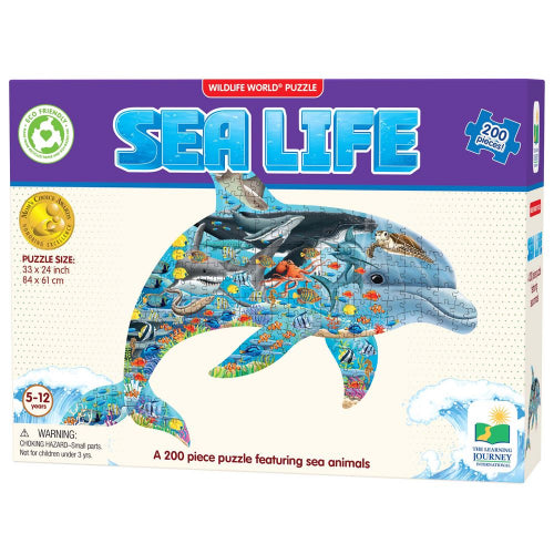 The Learning Journey - WILDLIFE WORLD - SEA LIFE PUZZLE (200PCS) - Limolin 