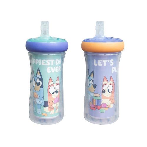 Tomy - Bluey - Dropguard Insulated 9Oz Straw Cup 2Pk - Limolin 
