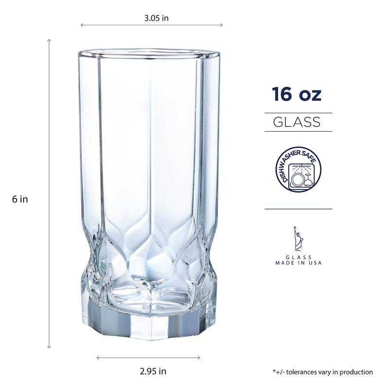 Luminarc - Topaz - Glassware Set, 16 Pieces