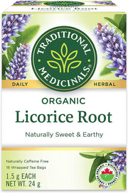 Traditional Medicinals - Licorice Root 16 Tbags - Limolin 