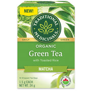 Traditional Medicinals - Org Green Tea w Matcha - 16 Tea Bags - Limolin 