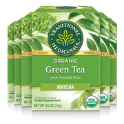 Traditional Medicinals - Org Green Tea w Matcha - 16 Tea Bags - Limolin 