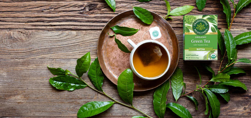 Traditional Medicinals - Org Green Tea w Matcha - 16 Tea Bags - Limolin 